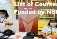 List of Courses Funded by NSFAS 2025-2026