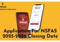 Application For NSFAS 2025-2026 Closing Date