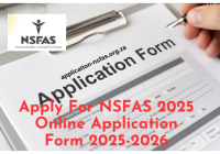 Apply For NSFAS 2025 Online Application Form 2025-2026