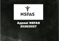 Appeal NSFAS 2026/2027