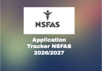 Application Tracker NSFAS 2026/2027