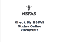 Check My NSFAS Status Online 2026/2027