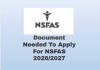 Document Needed To Apply For NSFAS 2026/2027
