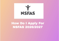 How Do I Apply For NSFAS 2026/2027