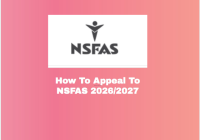 How To Appeal To NSFAS 2026/2027