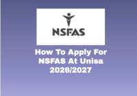 How To Apply For NSFAS At Unisa 2026/2027