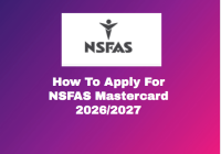 How To Apply For NSFAS Mastercard 2026/2027