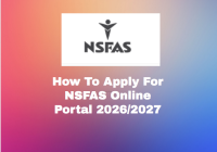 How To Apply For NSFAS Online Portal 2026/2027