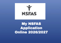 My NSFAS Application Online 2026/2027