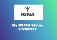 My NSFAS Status 2026/2027