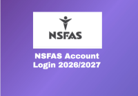 NSFAS Account Login 2026/2027