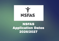 NSFAS Application Dates 2026/2027