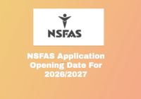 NSFAS Application Opening Date For 2026/2027