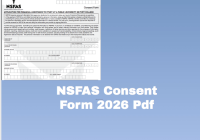 NSFAS Consent Form 2026 Pdf