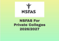NSFAS For Private Colleges 2026/2027