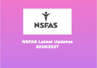 NSFAS Latest Updates 2026/2027