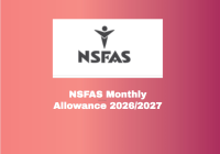 NSFAS Monthly Allowance 2026/2027