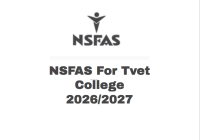 NSFAS For Tvet College 2026/2027