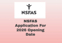 NSFAS Application For 2026 Opening Date