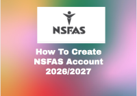 How To Create NSFAS Account 2026/2027