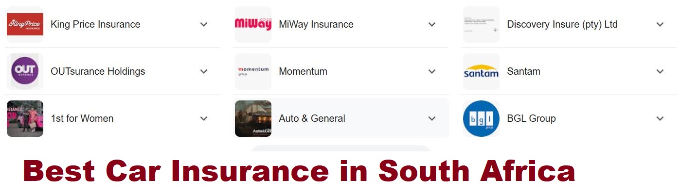 Compare the Best Car insurance companies in South Africa